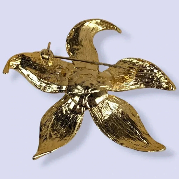 (2/$20) Vintage Pearl Flower Brooch - Picture 4 of 6